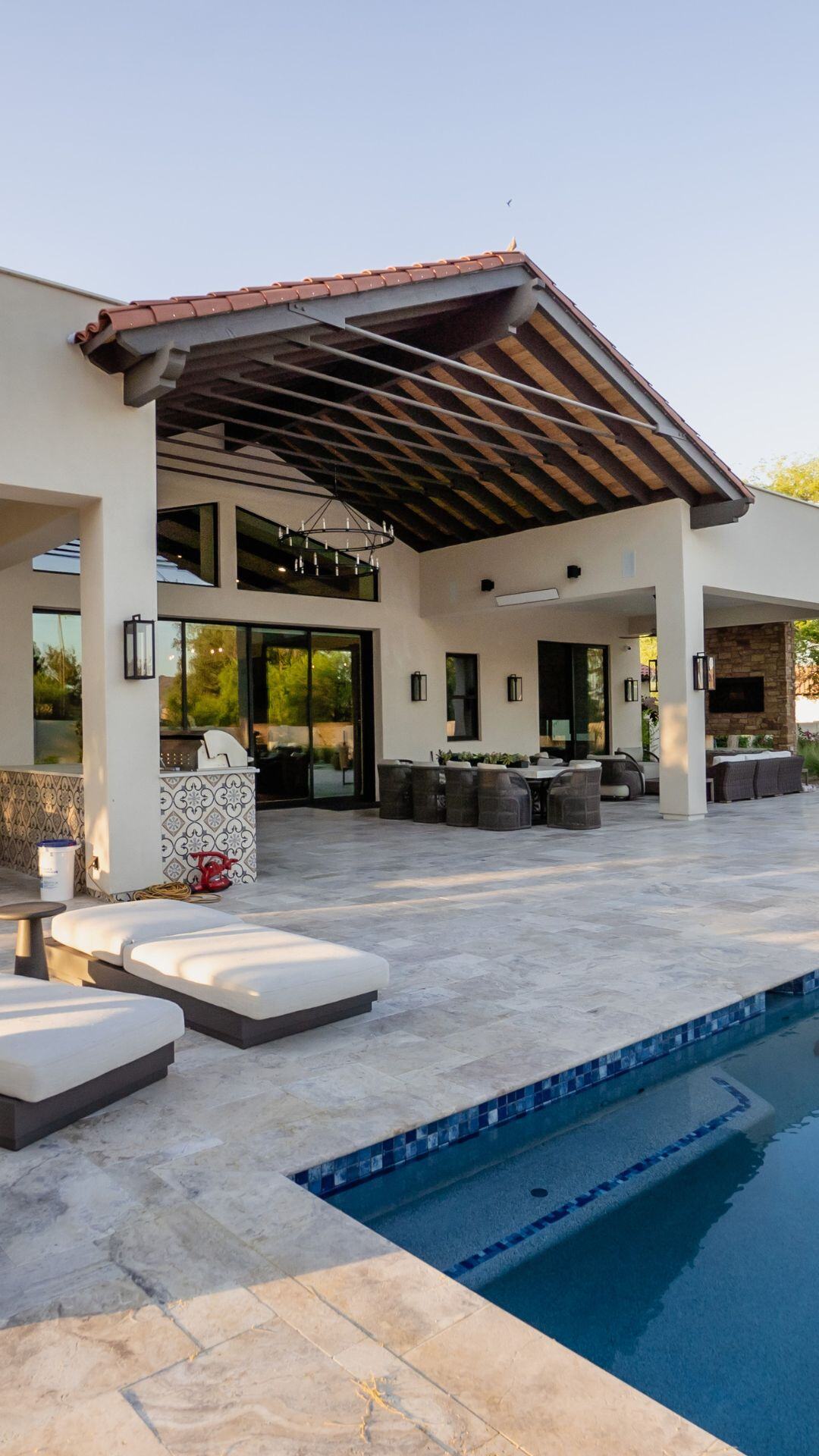 Phoenix home remodel with custom patio and pool